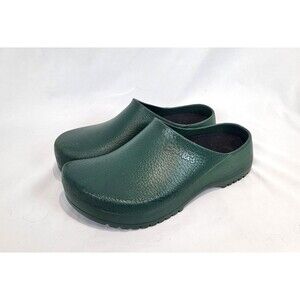 Birkenstock Super Birki Green Polyurethane Clogs Womens 9 Mens 7 EU 40